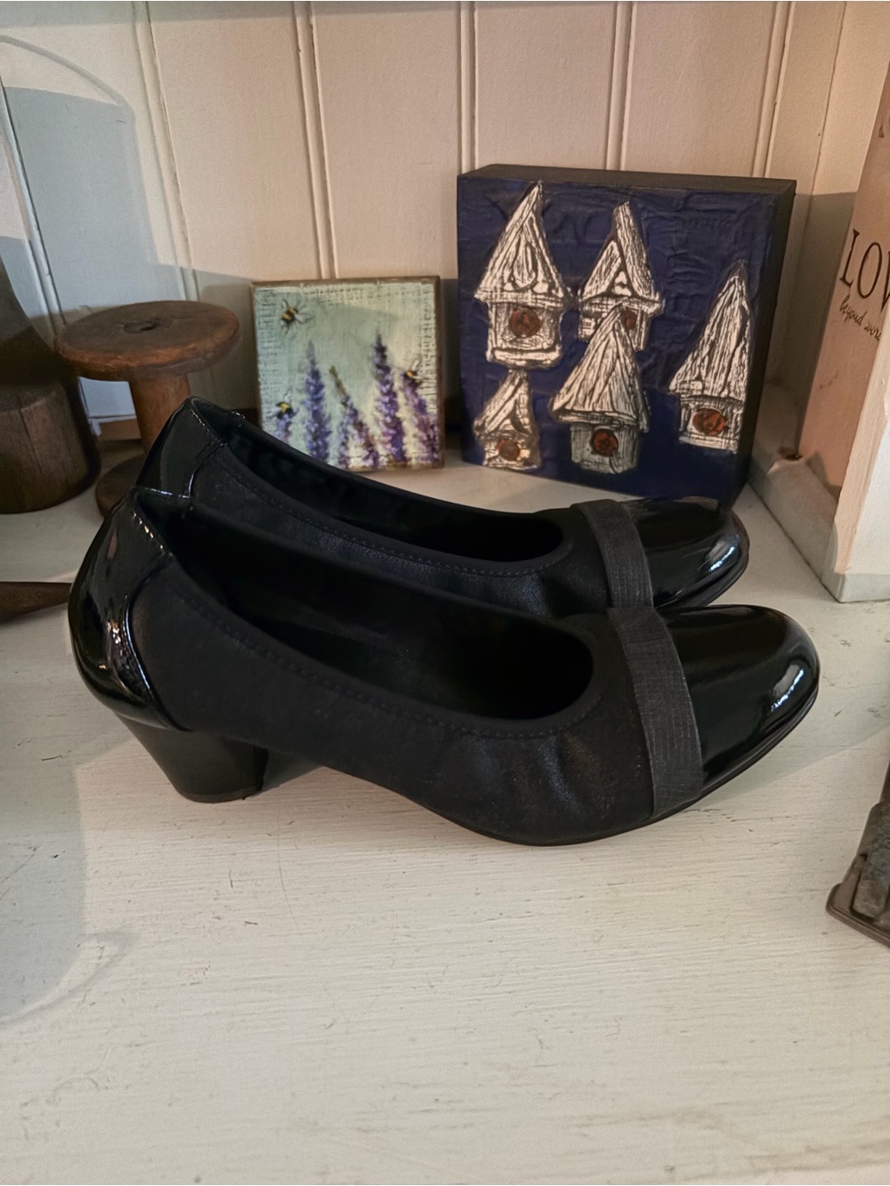 Alberto Black Women's Low Heel Dress Pumps - Classic Comfort